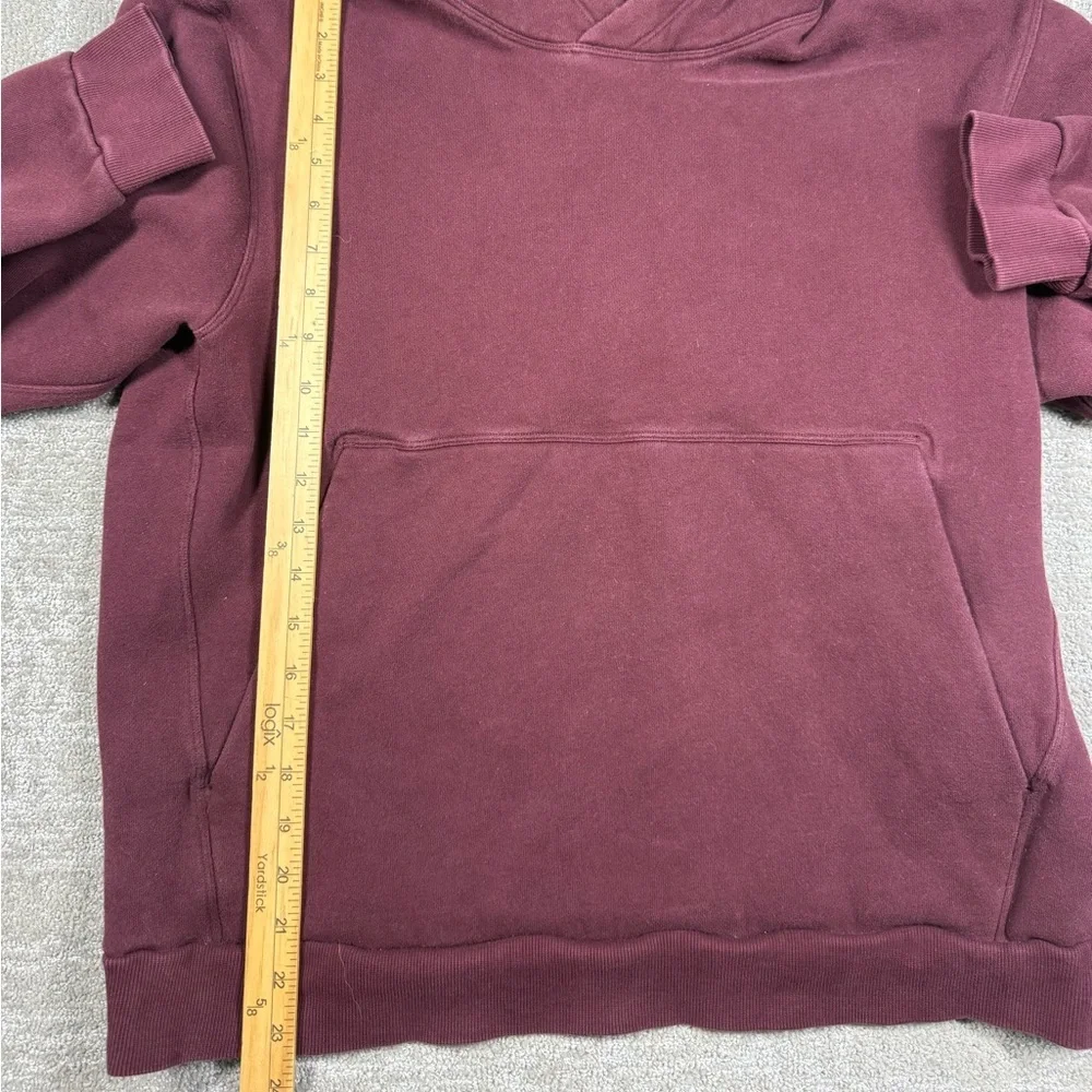 Lululemon Steady State Pull Over Hoodie Sweatshirt Maroon Men Size M